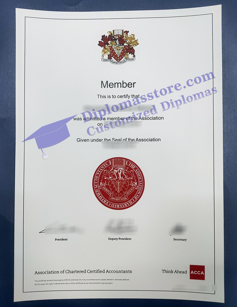 ACCA certificate