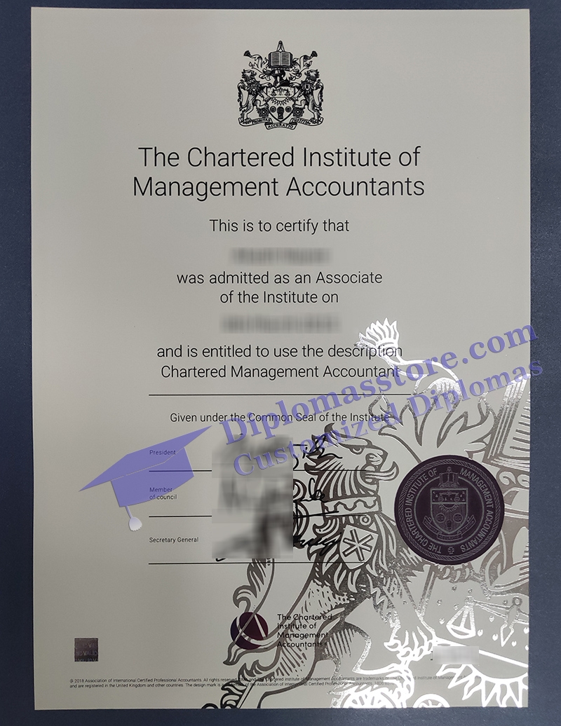 CIMA certificate