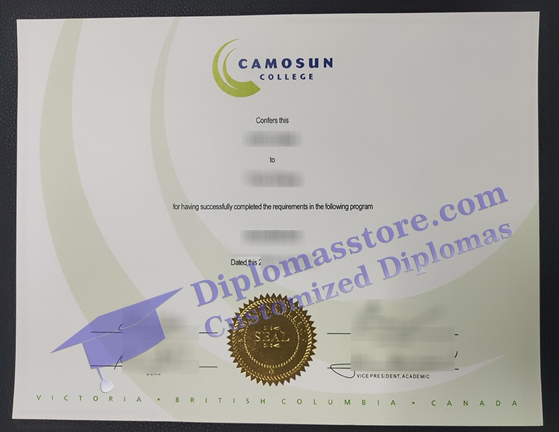 Camosun College diploma, Camosun College certificate,