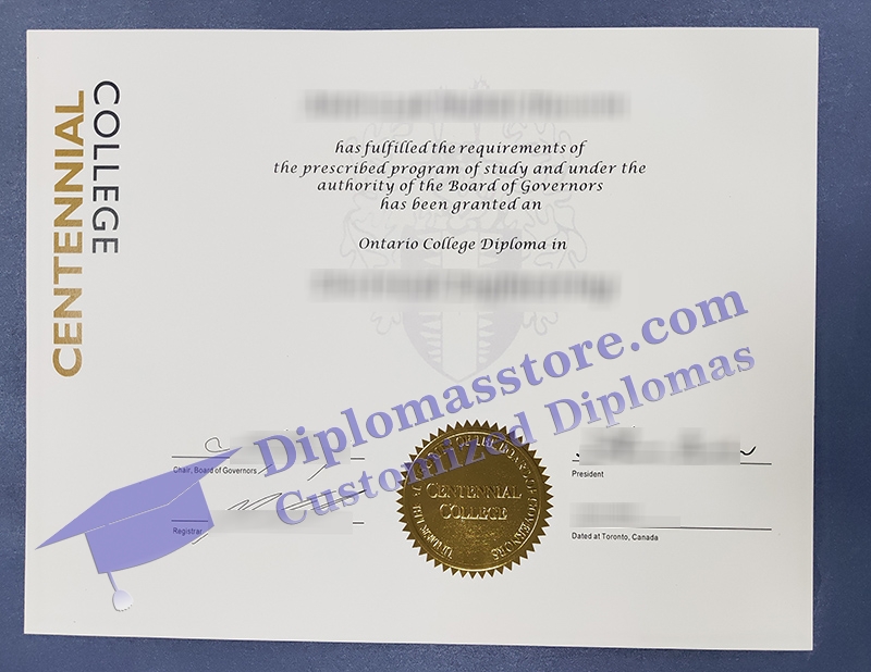 Centennial College diploma