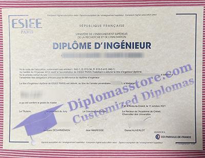 ESIEE Paris diplôme, ESIEE Paris diploma,