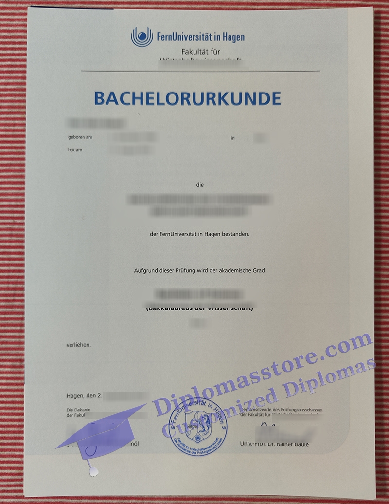 FernUniversität in Hagen urkunde