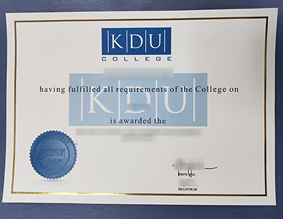 buy KDU College diploma