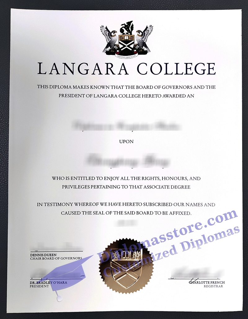 Langara College diploma, Langara College certificate,