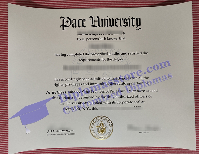 Pace University diploma
