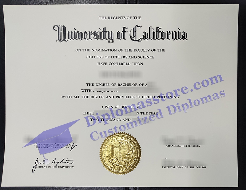 University of California Berkeley degree, UC Berkeley diploma,
