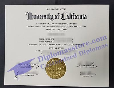 UC Irvine diploma, UC Irvine degree,