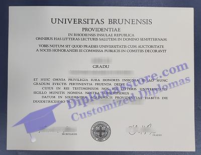Brown University diploma
