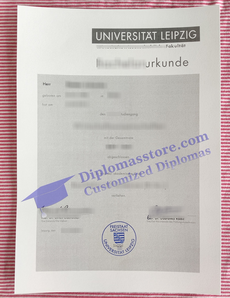 Universität Leipzig urkunde