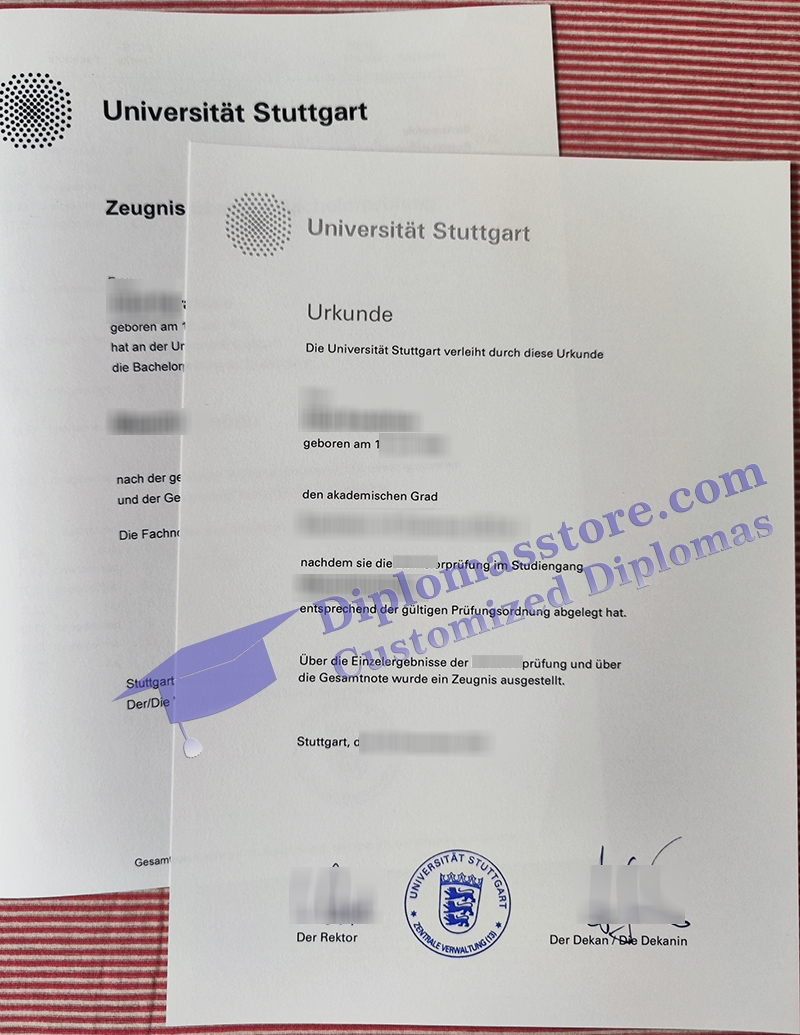 Universität Stuttgart urkunde