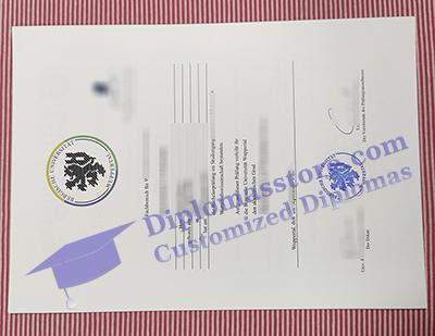 Universität Wuppertal urkunde, University of Wuppertal degree,