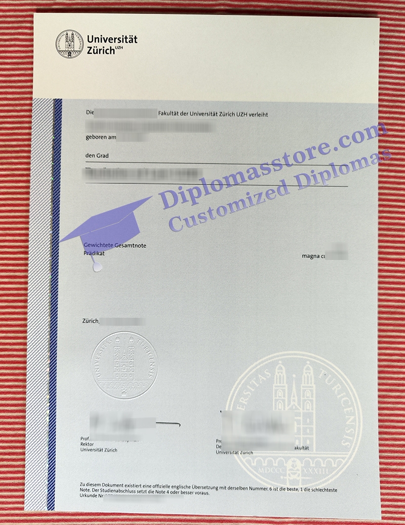 Universität Zürich diploma