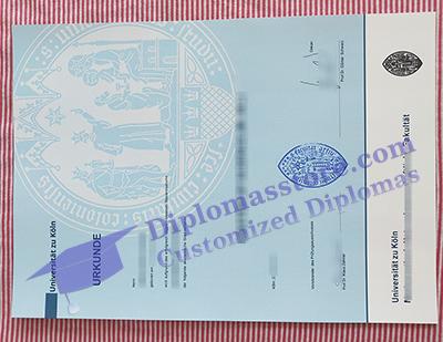 Universität zu Köln urkunde certificate