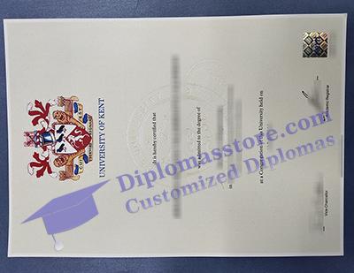 University of Kent degree certificate