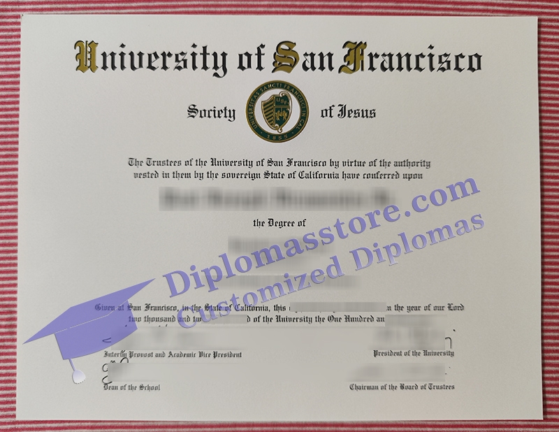 University of San Francisco diploma