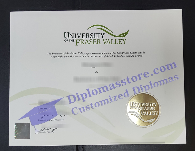 University of the Fraser Valley diploma, UFV certificate,