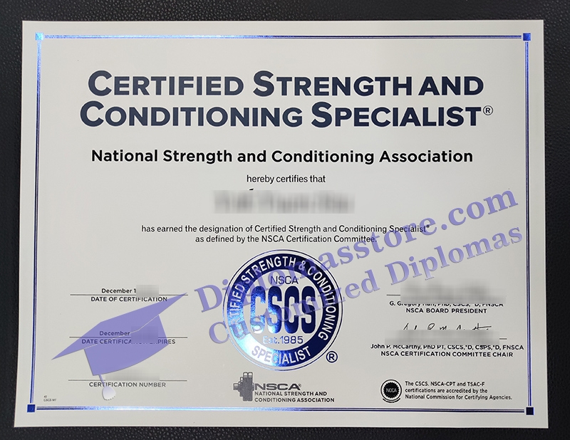 CSCS certificate