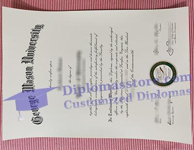 George Mason University diploma certificate