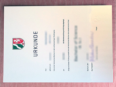 Hochschule Bochum urkunde certificate