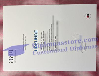 Hochschule Neu-Ulm urkunde certificate