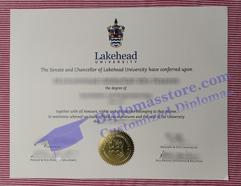 Lakehead University diploma, Lakehead University certificate,