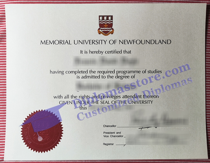 Memorial University of Newfoundland degree, Memorial University diploma,