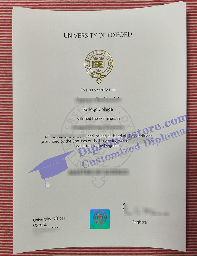 University of Oxford degree