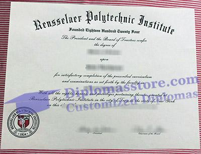 Rensselaer Polytechnic Institute diploma certificate