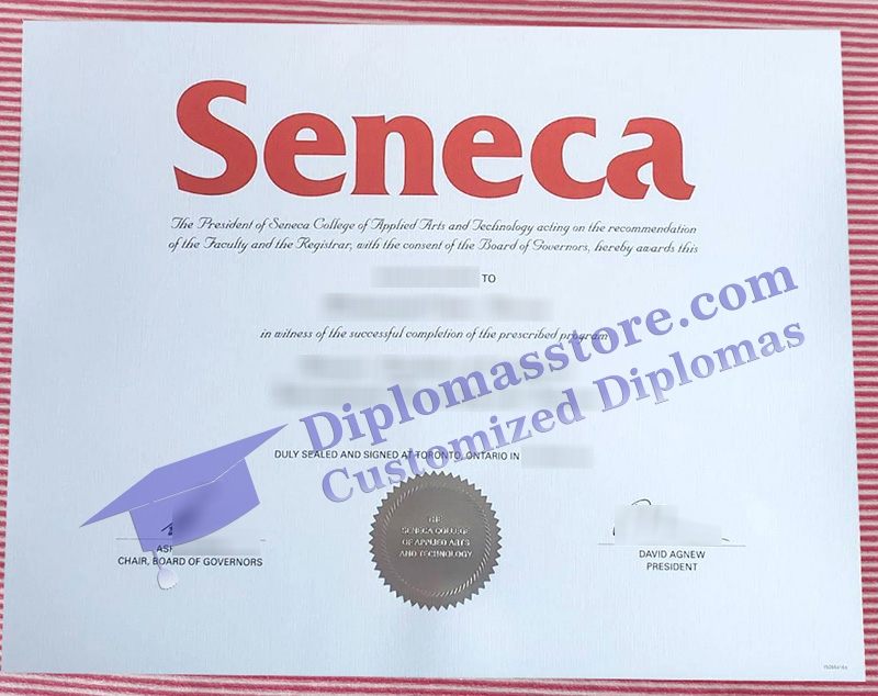 Seneca College diploma, Seneca College certificate,