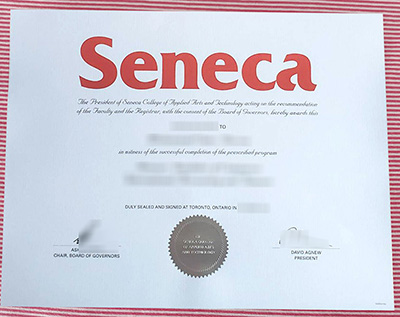 Seneca College diploma certificate