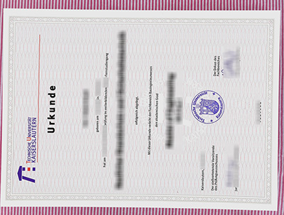 TU Kaiserslautern urkunde certificate