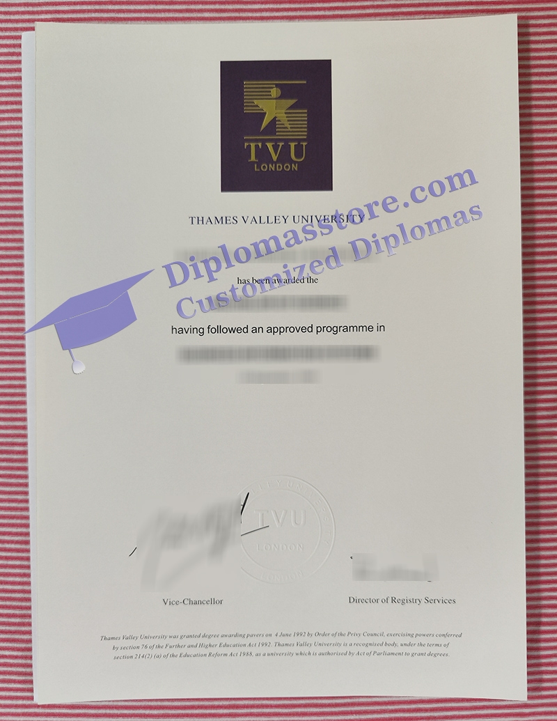Thames Valley University degree