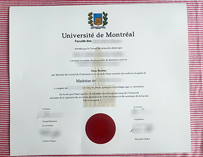 UdeM master certificate
