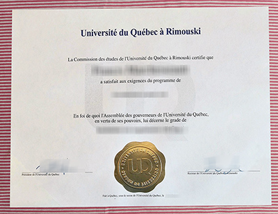 Université du Québec à Rimouski diploma certificate