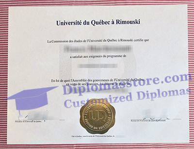 Université du Québec à Rimouski diploma certificate