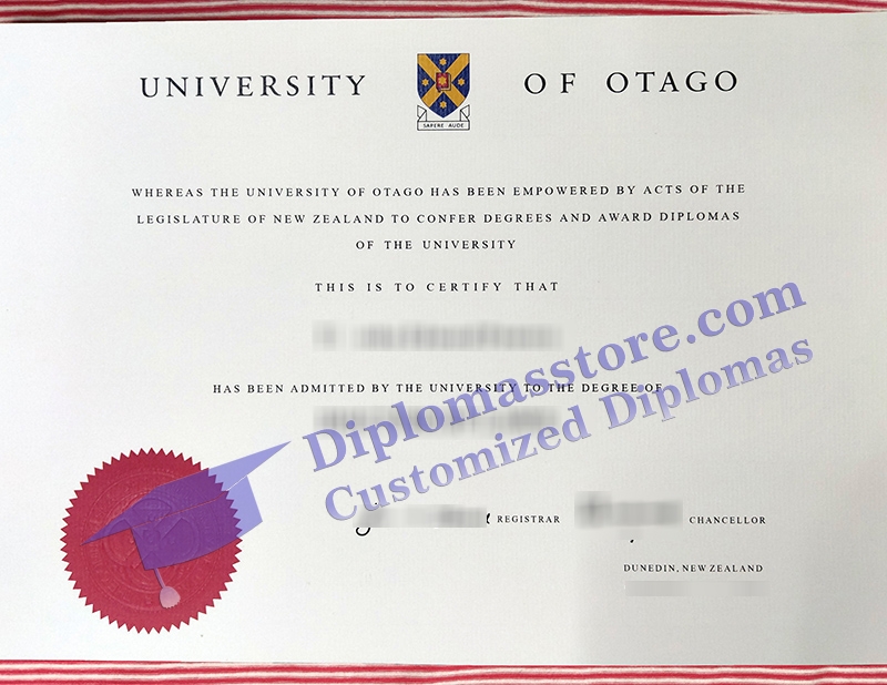 University of Otago degree, University of Otago certificate,