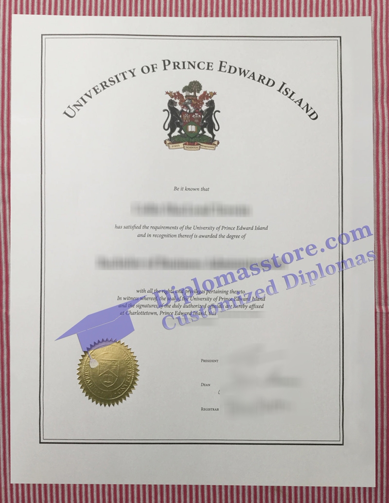 University of Prince Edward Island diploma, UPEI certificate,