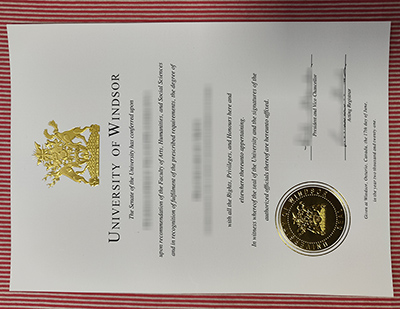 University of Windsor diploma certificate