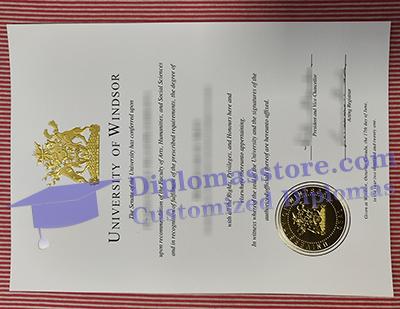 University of Windsor diploma certificate