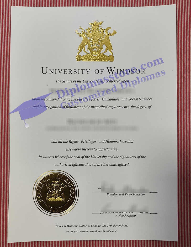 University of Windsor diploma, University of Windsor certificate,