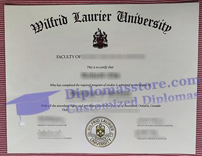 Wilfrid Laurier University diploma certificate