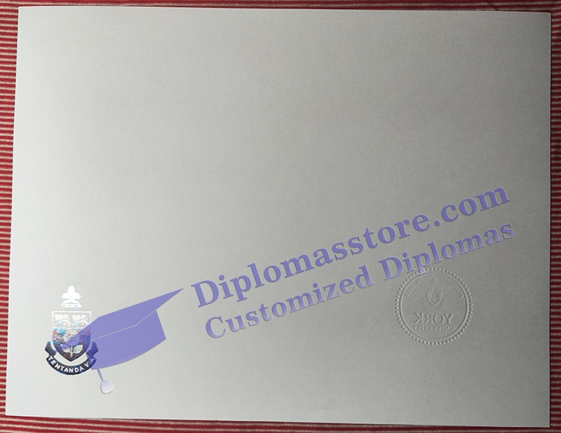 York University diploma reverse