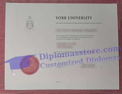 York University diploma certificate