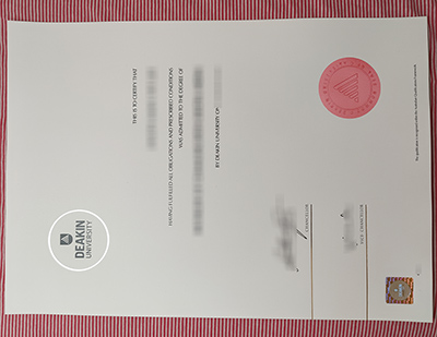 Deakin University diploma certificate