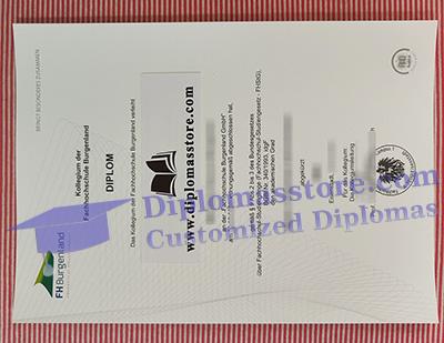 FH Burgenland diplom certificate