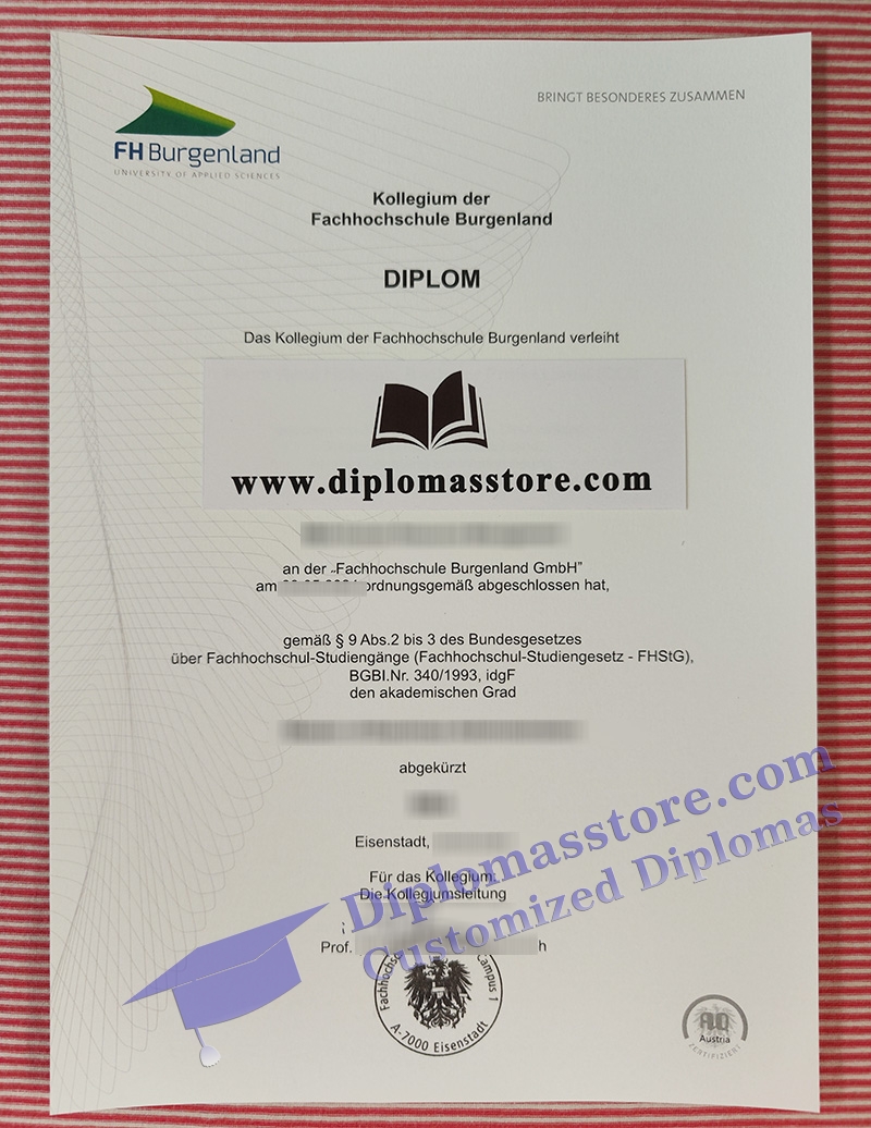 FH Burgenland diplom, FH Burgenland degree,