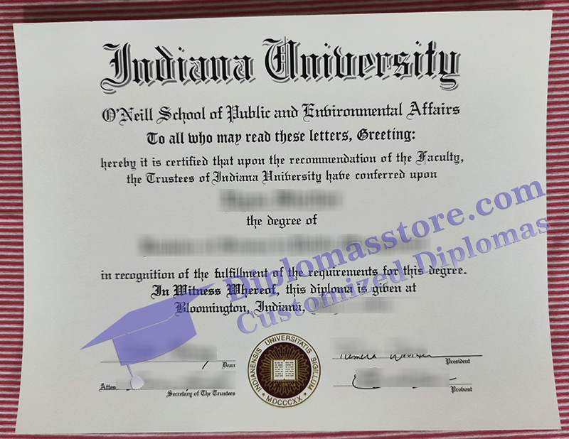 Indiana University degree, Indiana University diploma,