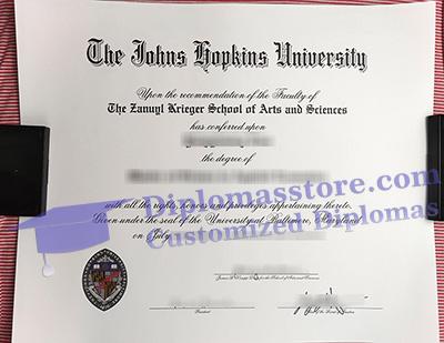 Johns Hopkins University degree