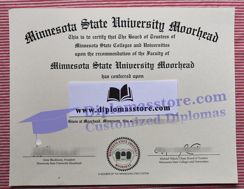 Minnesota State University Moorhead diploma, MSU Moorhead certificate,