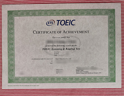 buy TOEIC certificate